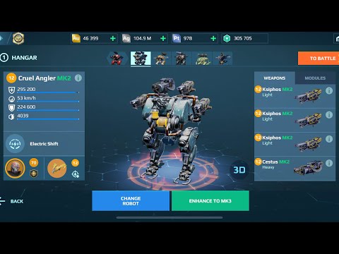 Crazy Angler Centus Ksiphos | War Robots Gameplay