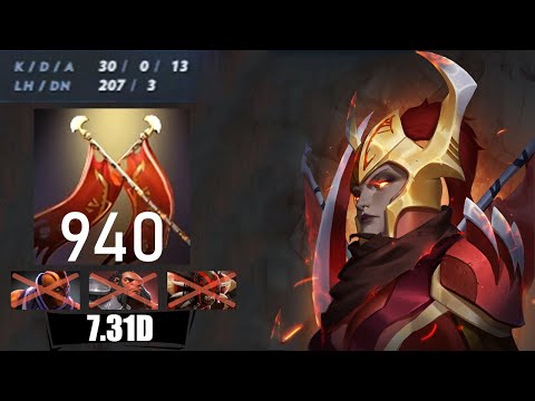 Dota 2 Legion Commander MiD gameplay [ Lc 30-0 ] 7.31D