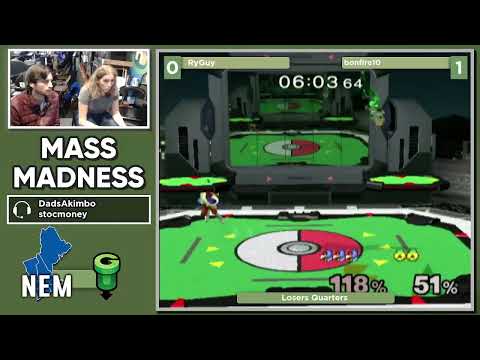 Mass Madness 43 SSBM - RyGuy (Falco) vs. bonfire10 (Sheik) - Melee LQF