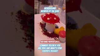 Wonderland - Wonder of the Seas Model - Dessert Time. #abfamilyadventures  #wonderoftheseas