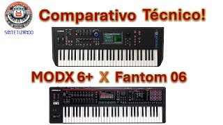 Roland Fantom 06 Vs Yamaha MODX6+: Comparativo técnico!