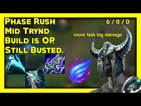 Phase Rush Mid Tryndamere is still BUSTED. This build is OP