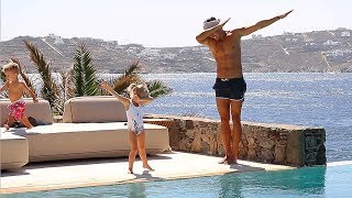 DANCE OFF WITH DAD in GREECE!!