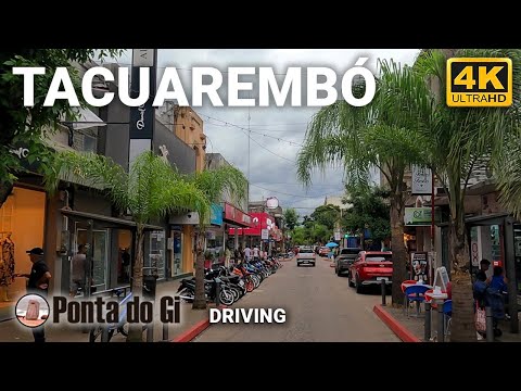 Las calles mas lindas en la CIUDAD de TACUAREMBO - República Oriental del URUGUAY #driving TOUR 2024