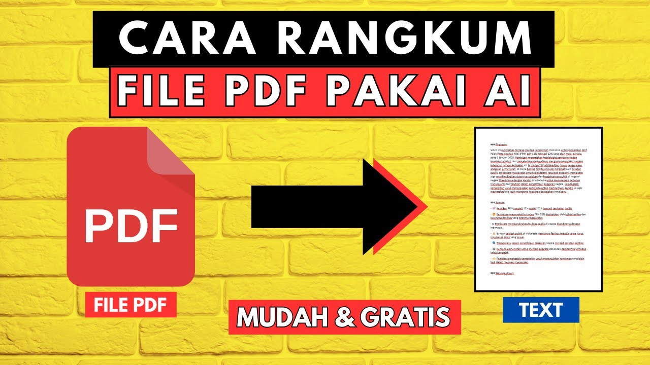 CARA MERANGKUM FILE PDF DENGAN AI - TERNYATA MUDAH