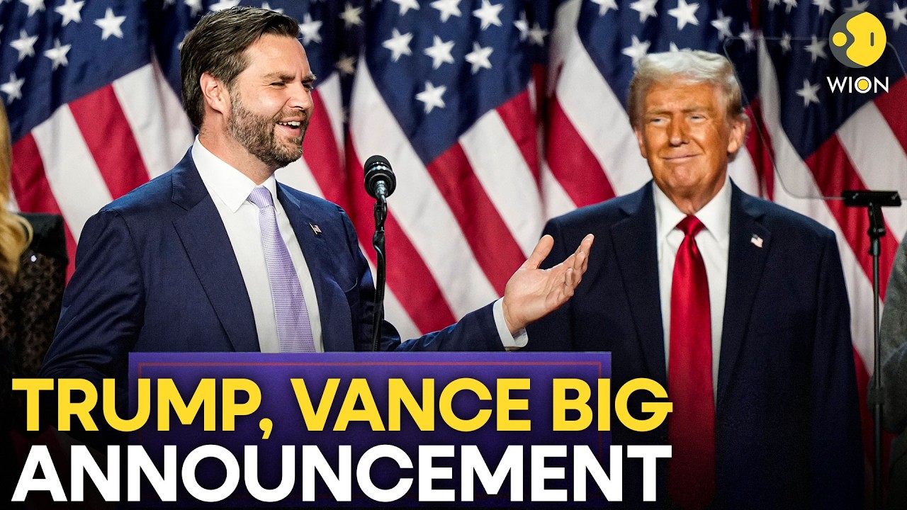 Trump Vance Announcement LIVE: US President Trump And JD Vance Make BIG Announcement | WION