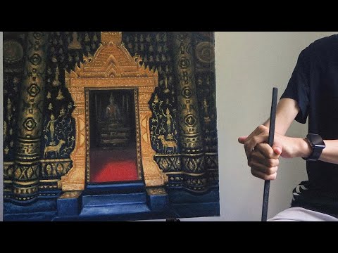 Pinturas de Wat Xieng Thong | Óleo sobre tela 🎨