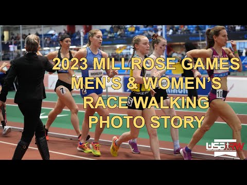 2023 Millrose Games Men's & Women's Race Walking Photo Story