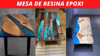 MESA DE RESINA EPOXI - Incrveis Designers MESA de MADEIRA Com RESINA EPOXI CURSO DE MESAS RESINADAS