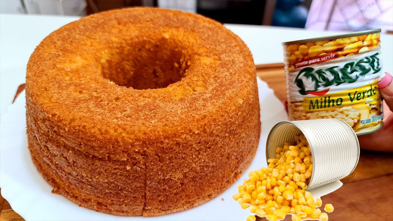 Bolo de milho de latinha simples de fazer