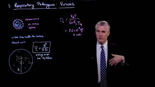 Transfer of respiratory pathogens: Escape time of virions