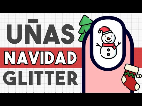 ¡CAPAS Y TIPS! · UÑAS NAVIDAD GLITTER 🎄