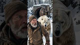Polar Bear vs Survival Man — Hidden Ancient Bunker Saves Him