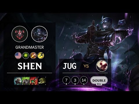 Shen Jungle vs Lee Sin - NA Grandmaster Patch 10.10