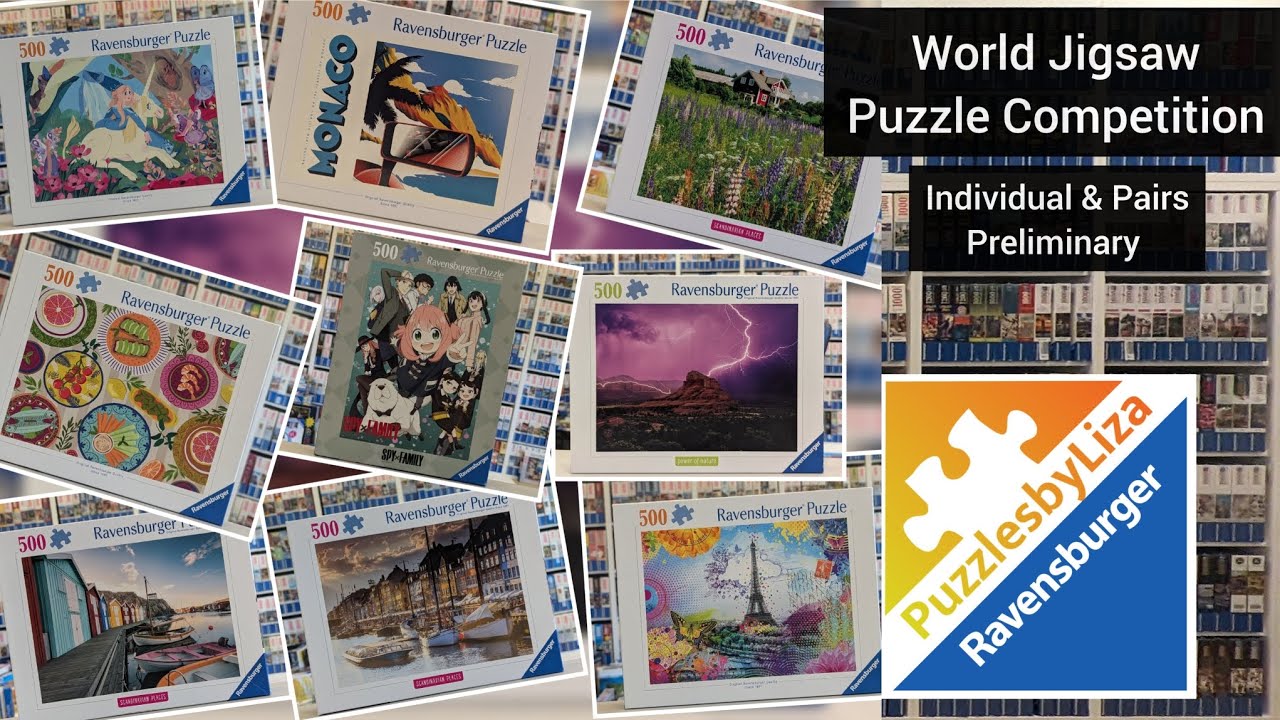 *All* World's Jigsaw Puzzle Competition WJPC Ravensburger Individual/Pairs Preliminary puzzlesbyLiza