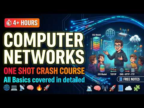 🚀 Szybki kurs sieci komputerowych – jeden strzał | Omówiono wszystkie podstawy szczegółowo | Zawiera BEZPŁATNE notatki 🔥