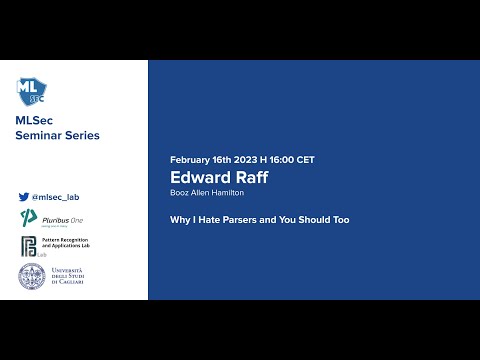 Machine Learning Security Seminar Series - Edward Raff