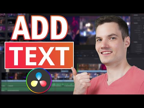How to Add Text in DaVinci Resolve