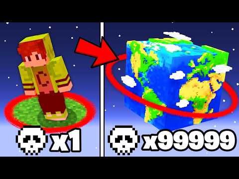 WITH EVERY DEATH THE CIRCLE GETS BIGGER in Minecraft