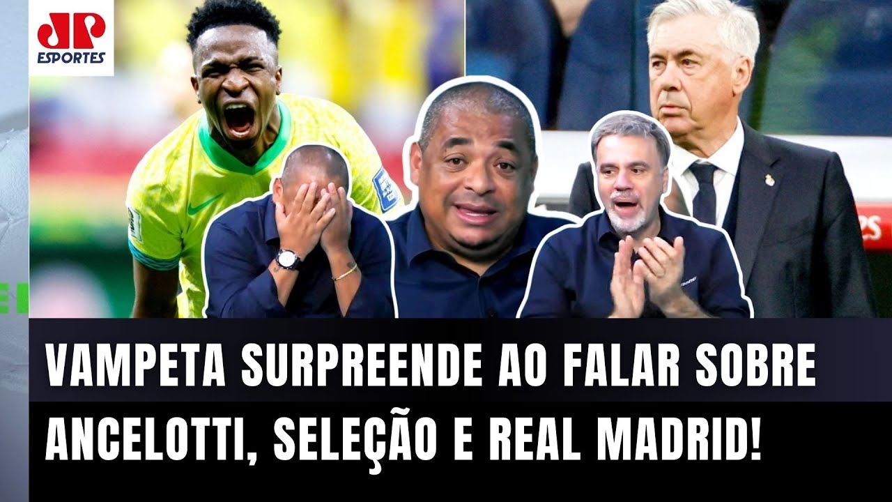 "VOCÊS JÁ PARARAM PRA PENSAR NISSO??? Se o Ancelotti VIER pra Seleção..." Vampeta SURPREENDE!
