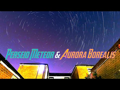 🤩 PERSEID METEOR SHOWER & RED AURORA  - Stunning GoPro Star Lapse #goprohero10