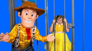 Toy Story Sheriff Woody and the Assistant are Tric