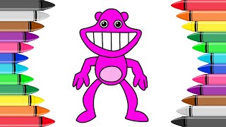 How to DRAW Monkey Larry GARTEN OF BANBAN