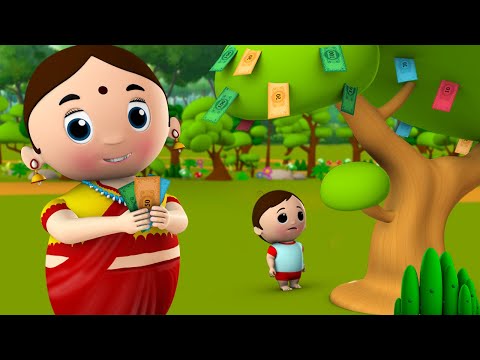 Magical Money Tree Story जादुई पैसों का पेड़ हिन्दी कहानी 3D Animated Kids