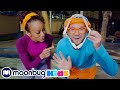 Blippi And Meekah Visit The Aquarium Of The Pacific Educational Videos For Kids Moonbug Kids