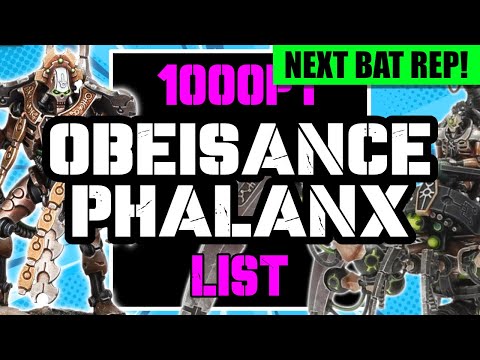 My Next Battle Report List! - 1000 Point Necrons 10th Edition