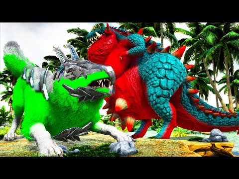 Domei Uma Alcateia De LOBOS RANGERS Bio Elétricos!  (Ark Evolution #10) Dinossauro