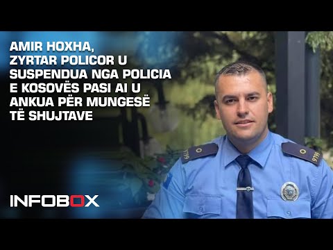 Amir Hoxha, zyrtar policor u suspendua nga Policia e Kosovës pasi ai u ankua për mungesë të shujtave