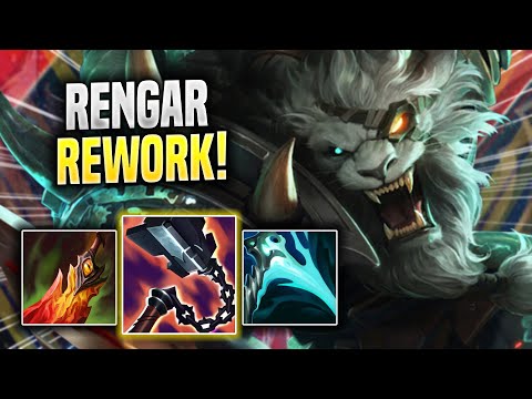 KOREAN CHALLENGER PLAYS RENGAR WITH NEW REWORK! - Korean Challenger Plays Rengar JUNGLE vs Nidalee!