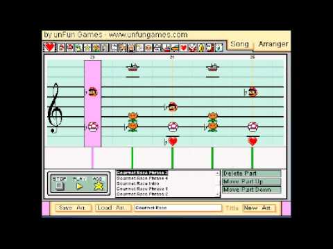 Gourmet Race in Mario Paint