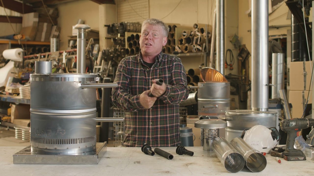 Wood Fired Bath heater Pre Setup