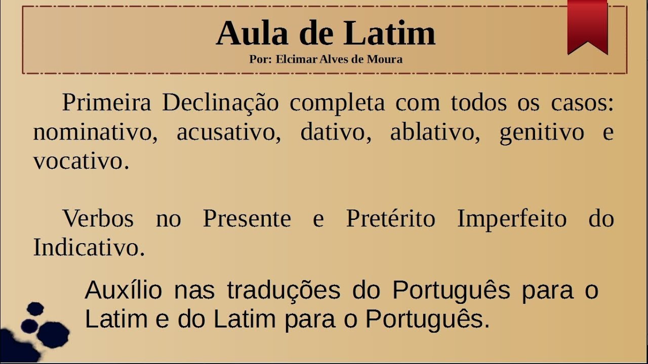 Latim   Aula 01
