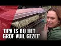 Doodskist op straat in Centrum