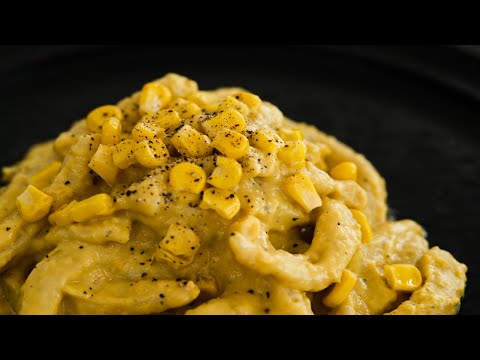 Creamy Pasta from Canned Sweetcorn | Plant-Based Cacio e Pepe Recipe