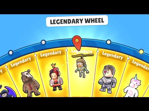 OPENING LEGENDARY WHEEL IN STUMBLE GUYS