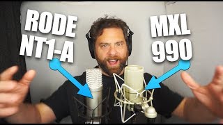 Video thumbnail for MXL990 vs Rode NT1 a by Booth Junkie