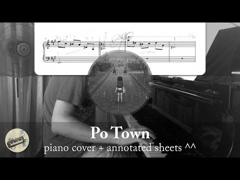 "Po Town" (from "Pokémon SM") || Piano Cover + Sheets.