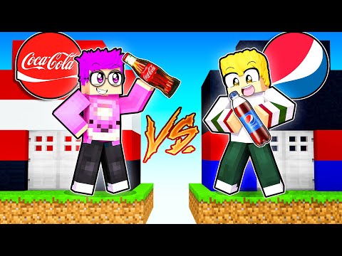 MINECRAFT COCA-COLA BASE vs. PEPSI BASE CHALLENGE! (WHICH SODA IS BEST?!)