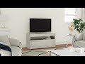 Mobili Porta TV con Luci LED 2 pz Grigio Cemento 75x35x40 cm - Foto miniatura 1