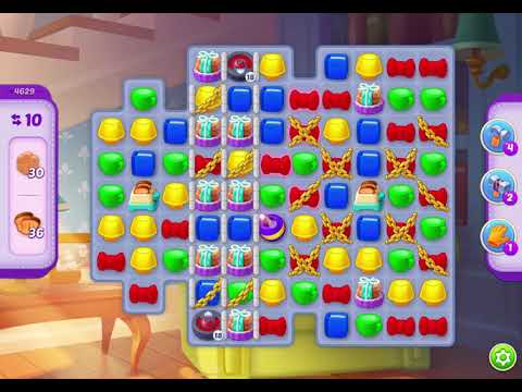 HomeScapes Level 4629 no boosters (11 moves)