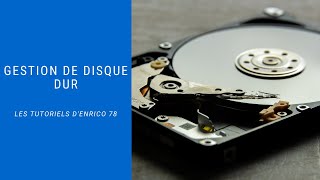 Gestion de disque dur