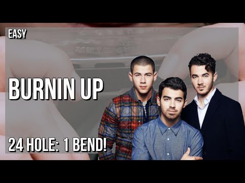 How to play Burnin Up by Jonas Brothers on Tremolo Harmonica 24 Holes (Tutorial)
