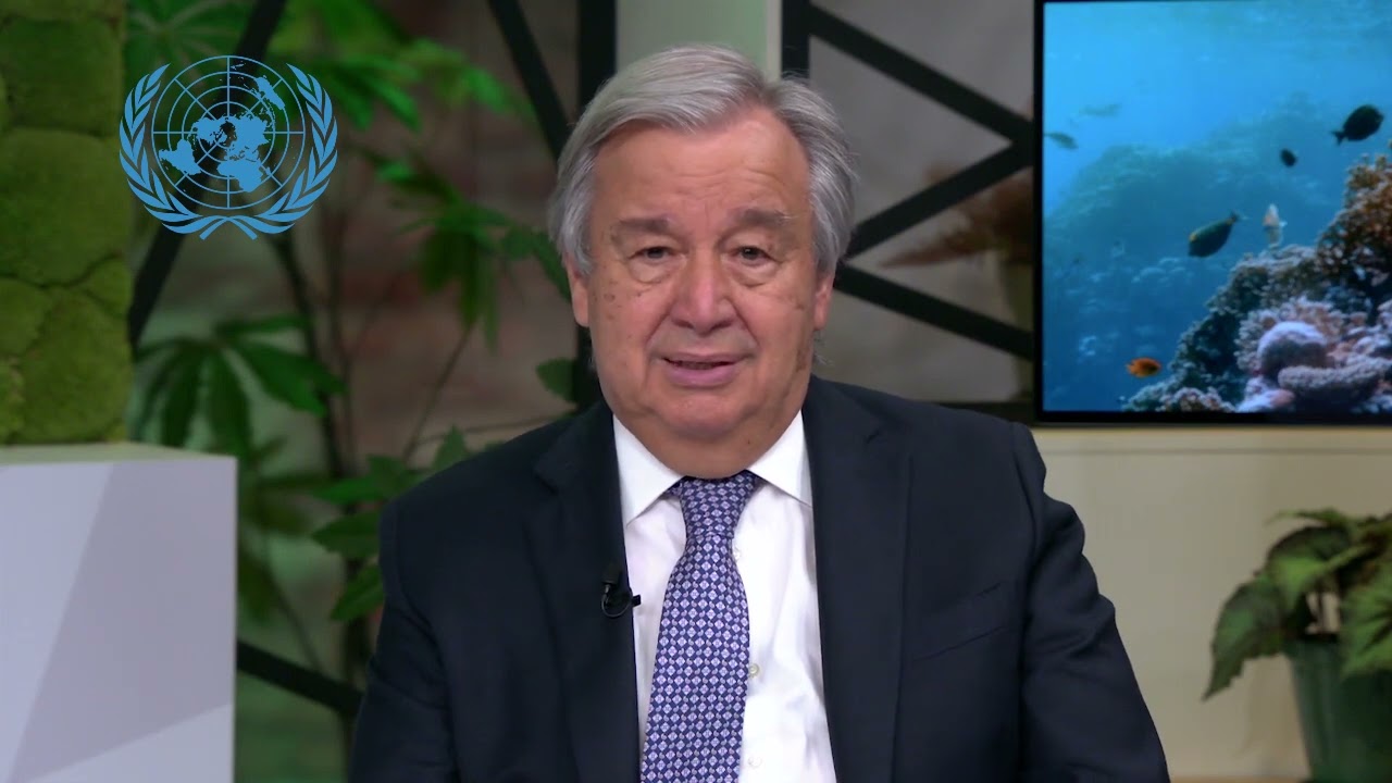 UN Secretary General António Guterres  message World Ocean Day!