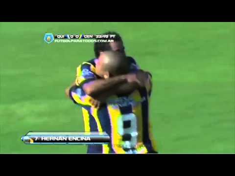 Gol de Encina-Quilmes 0-Central 1 Fecha 1-Torneo Final 2014 Fútbol Para Todos