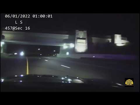 Patrol car stops wrong-way driver