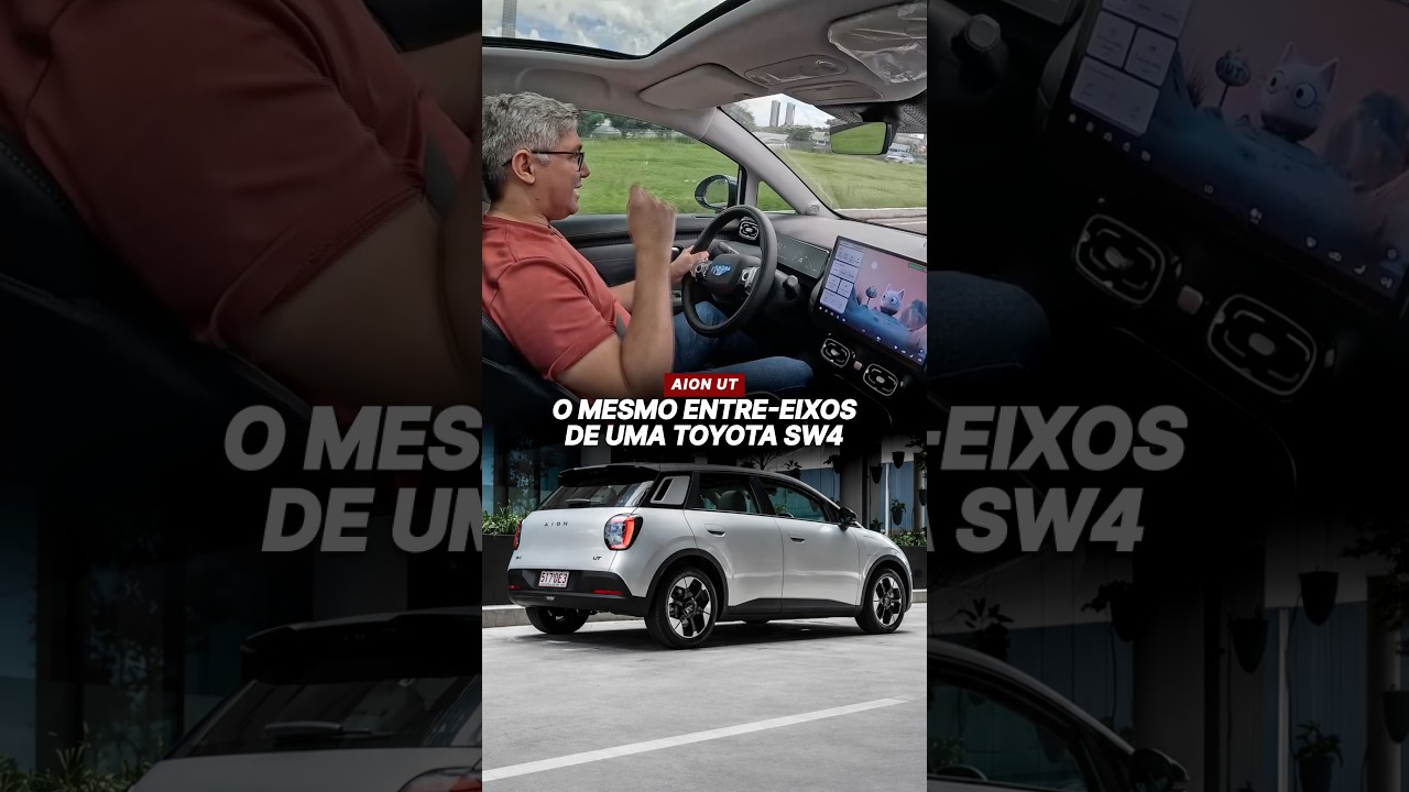 O AION UT tem o mesmo entre-eixos de uma Toyota SW4 😳